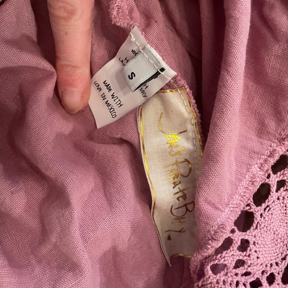 Jen's Pirate Booty Moca Dress Jibarita Dried Roses Dress Size Small - Picture 4 of 8